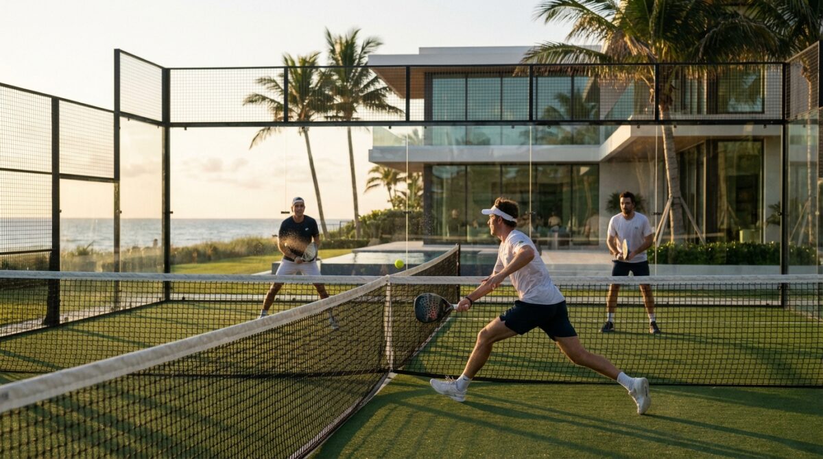 los peltz solicitan permiso para legalizar una pista de pádel ya construida en palm beach, buscando cumplir con las normativas locales.