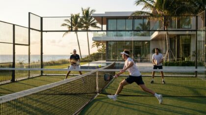 los peltz solicitan permiso para legalizar una pista de pádel ya construida en palm beach, buscando cumplir con las normativas locales.